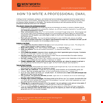 Professional Email Example - Effective and Polished Email Writing Tips & Templates example document template