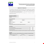 Streamline Your Hiring Process with Our Employment Application Template example document template
