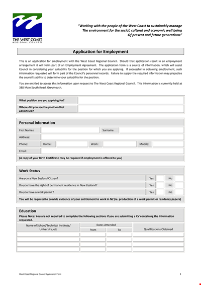 Streamline Your Hiring Process with Our Employment Application Template