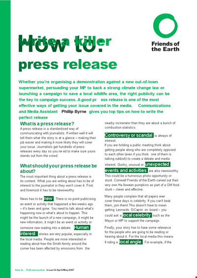 Create a Professional Press Release with our easy-to-use Template ...