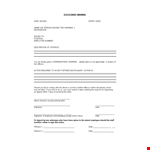 Take Action with Employee Warning Letter for Offences example document template