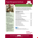 Get Your Simple Project Management Certificate | Contact Hours & Courses Available example document template