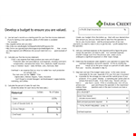 One Page Financial Plan Template example document template