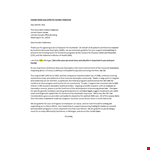Thank You Letter to Senators example document template
