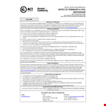 Notice To Terminate A Civil Partnership example document template 