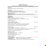 Mechanical Engineering Internship Resume - Get Expert Assistance | Engineering in Los Angeles example document template
