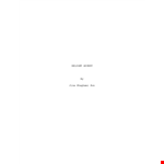 Screenplay Template - Create Compelling Scripts with Ease | Robyn's Chocolate example document template