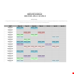 Monthly Shift Schedule Calendar Template example document template