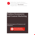 Fashion Content Marketing: Strategies for Successful Marketing in Ecommerce | Econsultancy example document template