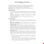 Distribution Agreement between parties | PublishDrive example document template