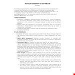 Distribution Agreement between parties | PublishDrive example document template 