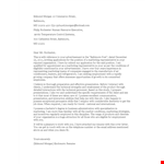Marketing Representative Job Application Letter example document template