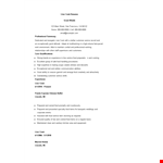 Line Cook Resume example document template