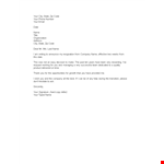 Get Your Two Weeks Notice Template example document template