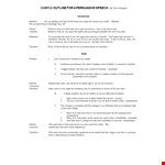 Creating Effective Informative Speech Outlines: Tips and Strategies for Better Presentations example document template