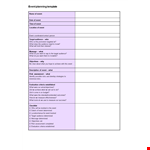 Event planner Template example document template