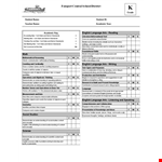 Customizable Grade Report Card Template example document template