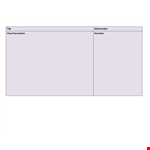 Create Engaging Visual Storyboards with Our Templates | Document Number | Description example document template 