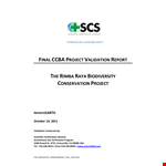Project Validation example document template