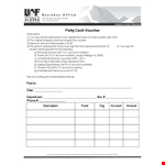 Cash Voucher example document template