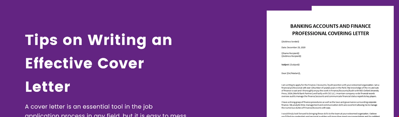 Tips on Writing an Effective Cover Letter image