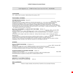 Certified Professional Accountant Resume example document template