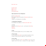 Interview Appointment Letter Format example document template 