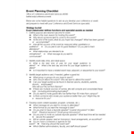 Event Planning Template - Simplify Your Event Planning Process & Maximize Space for Guests example document template