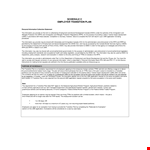 Transition Plan Template example document template