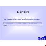 Likert Item Scale Example example document template