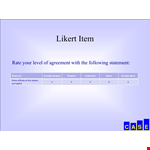 Likert Item Scale Example example document template 