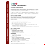 Professional Thank You Letter In Word example document template