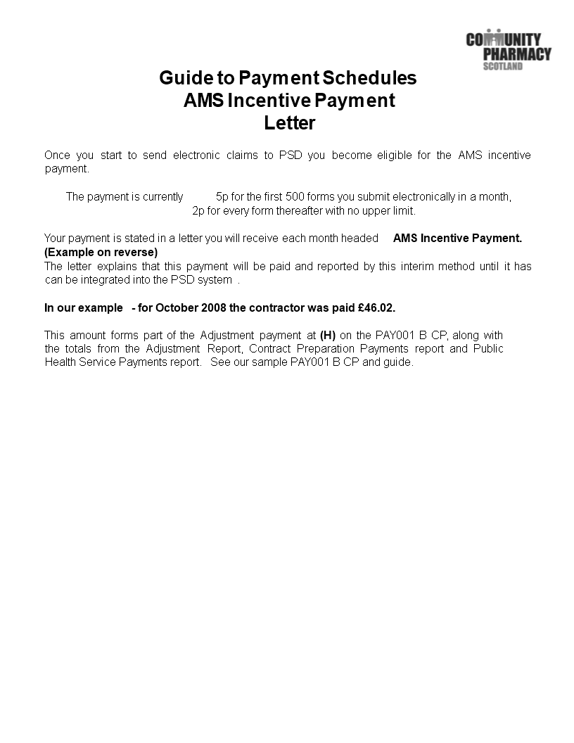 Incentive Payment Letter Template - Create a Professional Letter for