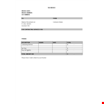 Tax Service Invoice Template Word example document template 