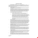 Work Order Agreement Template example document template
