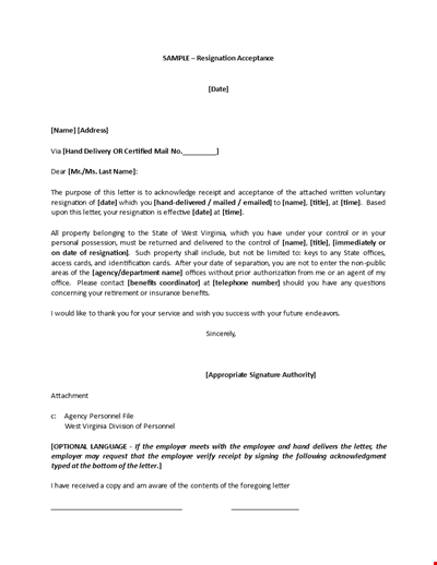 Resignation Acceptance Letter: Crafting a Professional Email
