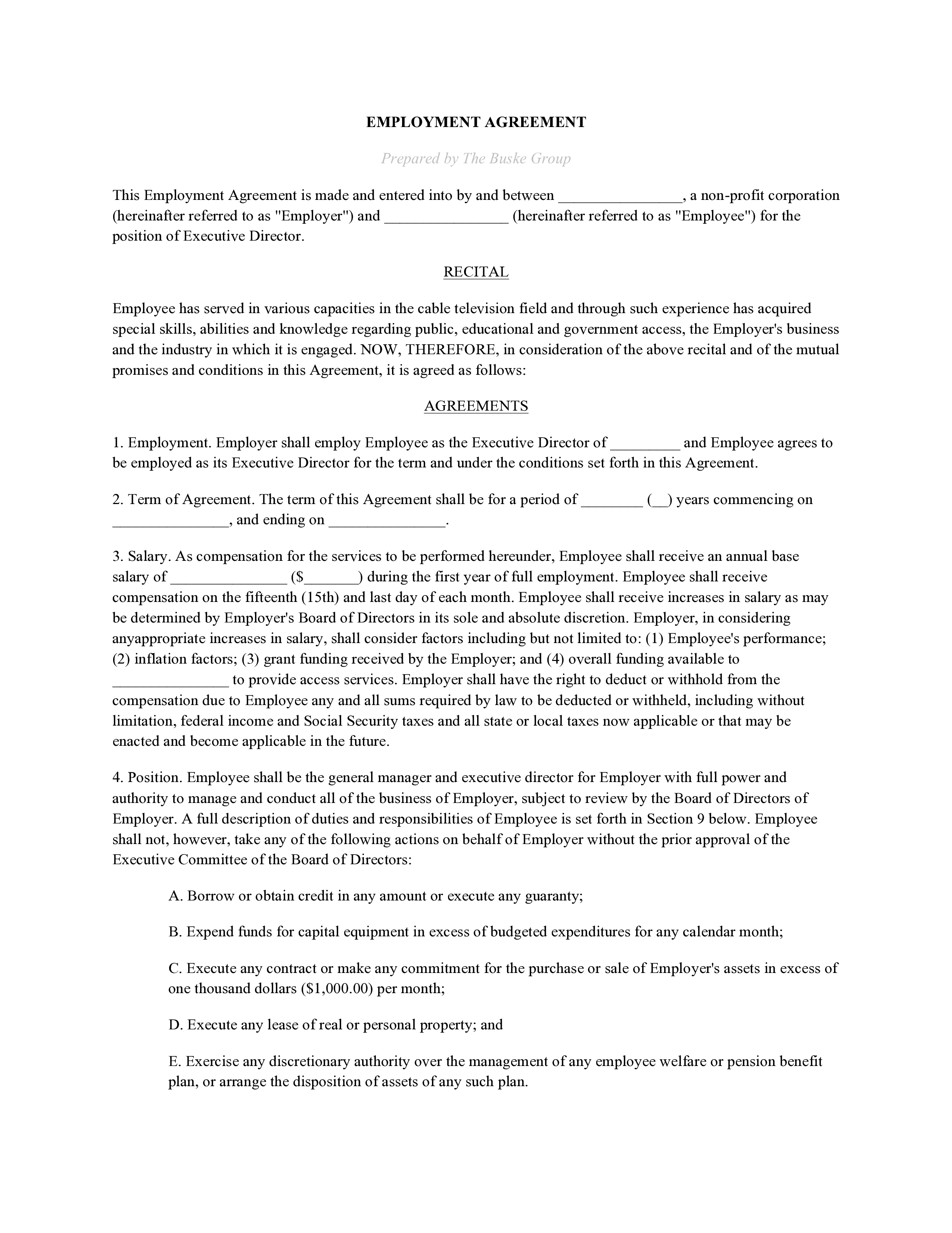 non-profit-employment-agreement-template
