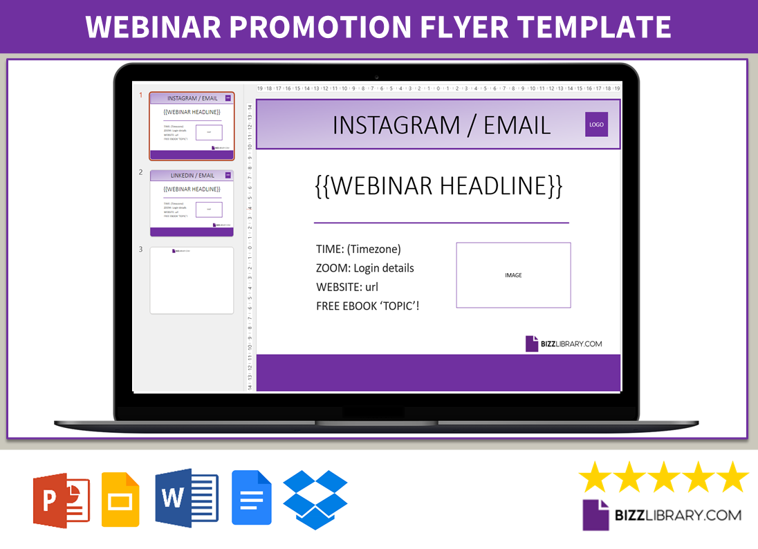 webinar promotion flyer instagram template