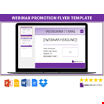 Webinar Promotion Flyer Instagram example document template
