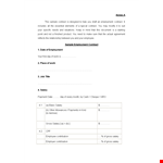 Employment Contract Template - Clear Salary & Hours Agreements example document template