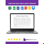 Employee Daily Sign In Sheet Template example document template