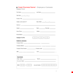 Employment Application Template - Streamline Company Hiring for Employees, Contractors and Address example document template