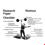Printable Workout Checklist Template example document template