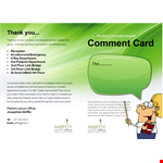 Hospital Comment Card Template - Capture Patient Feedback and Improve Services example document template 