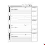 Effortlessly track and improve your reading with our Reading Log Template example document template