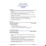 Graduate Civil Engineer example document template