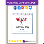 Veterans Day Social Post example document template