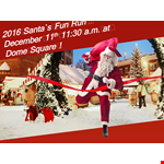 Santa Run Event Poster Template example document template 