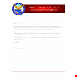Clinic Volunteer Thank You Letter example document template 