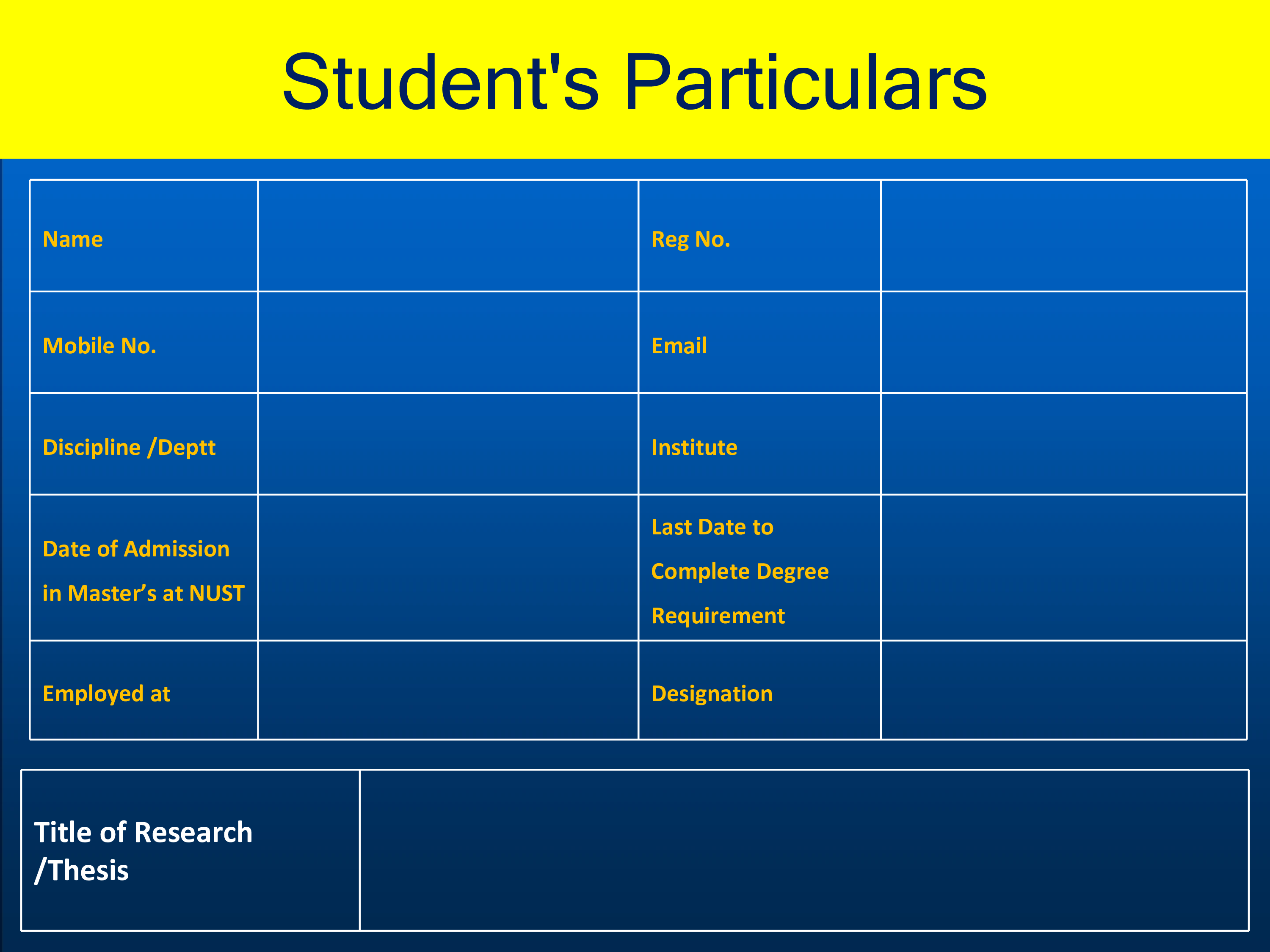 progress report presentation template sample